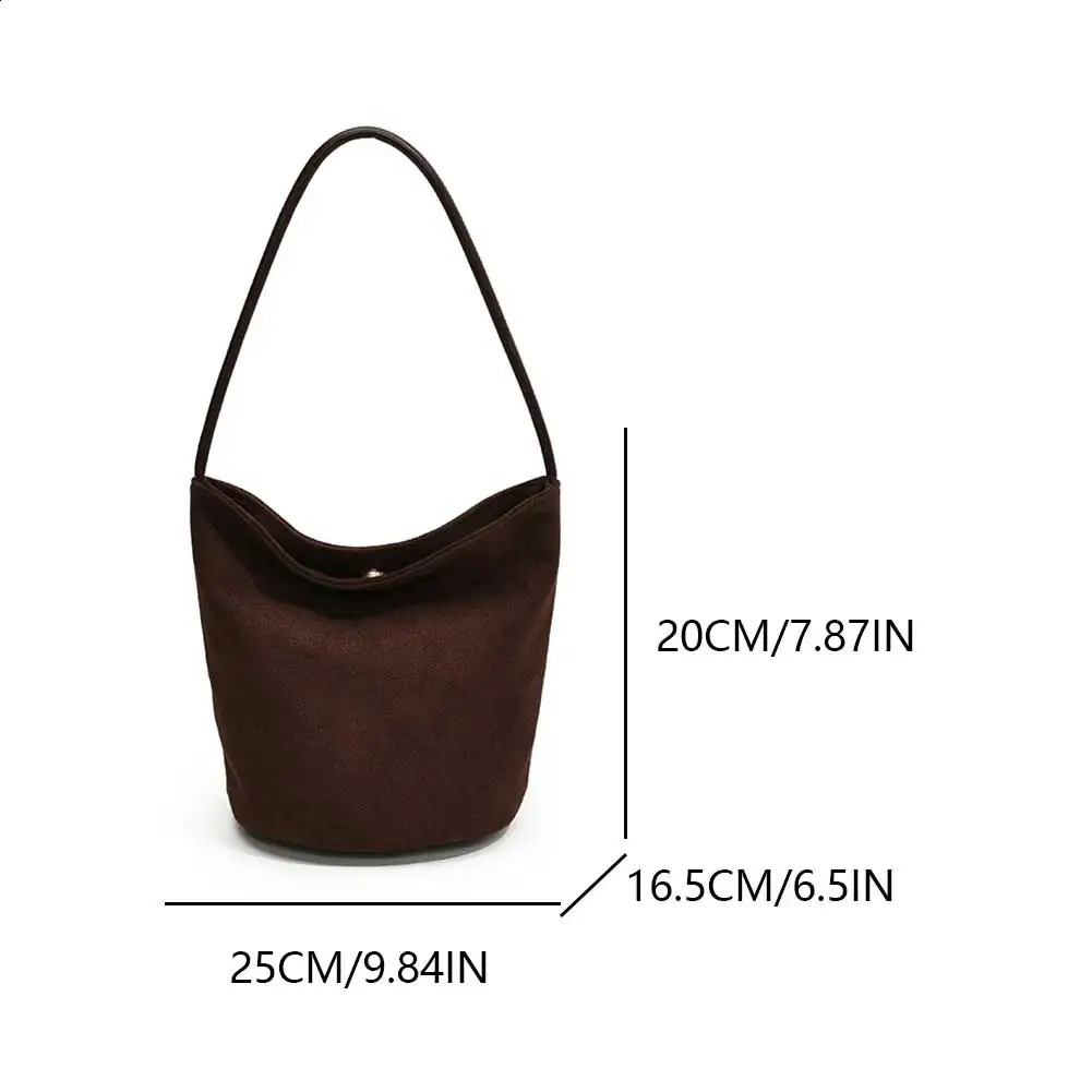 Suede Hobo Bag for Women Retro Handbag Purse Mini Tote Bags Vintage Shoulder Bag Trendy Purses Clutch Top Handle Bag 241228