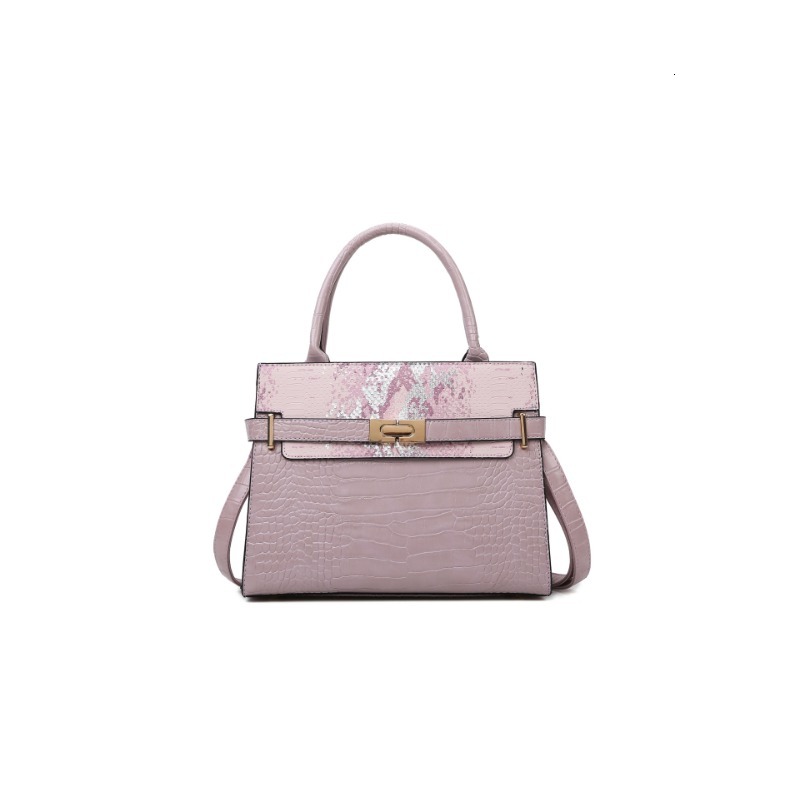 Crocodile Pattern Fashion Shoulder Designer PU Leather Crossbody Bag Women's Large Handbag