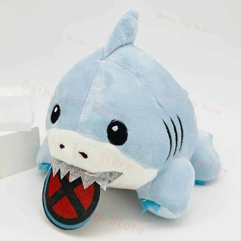 Jeff Plush Cute Jeff The Land Shark Plushie Cartoon Shark Online Star Soft Stuffed Home Decor Pillow Doll Toy Childrens Gift X241227