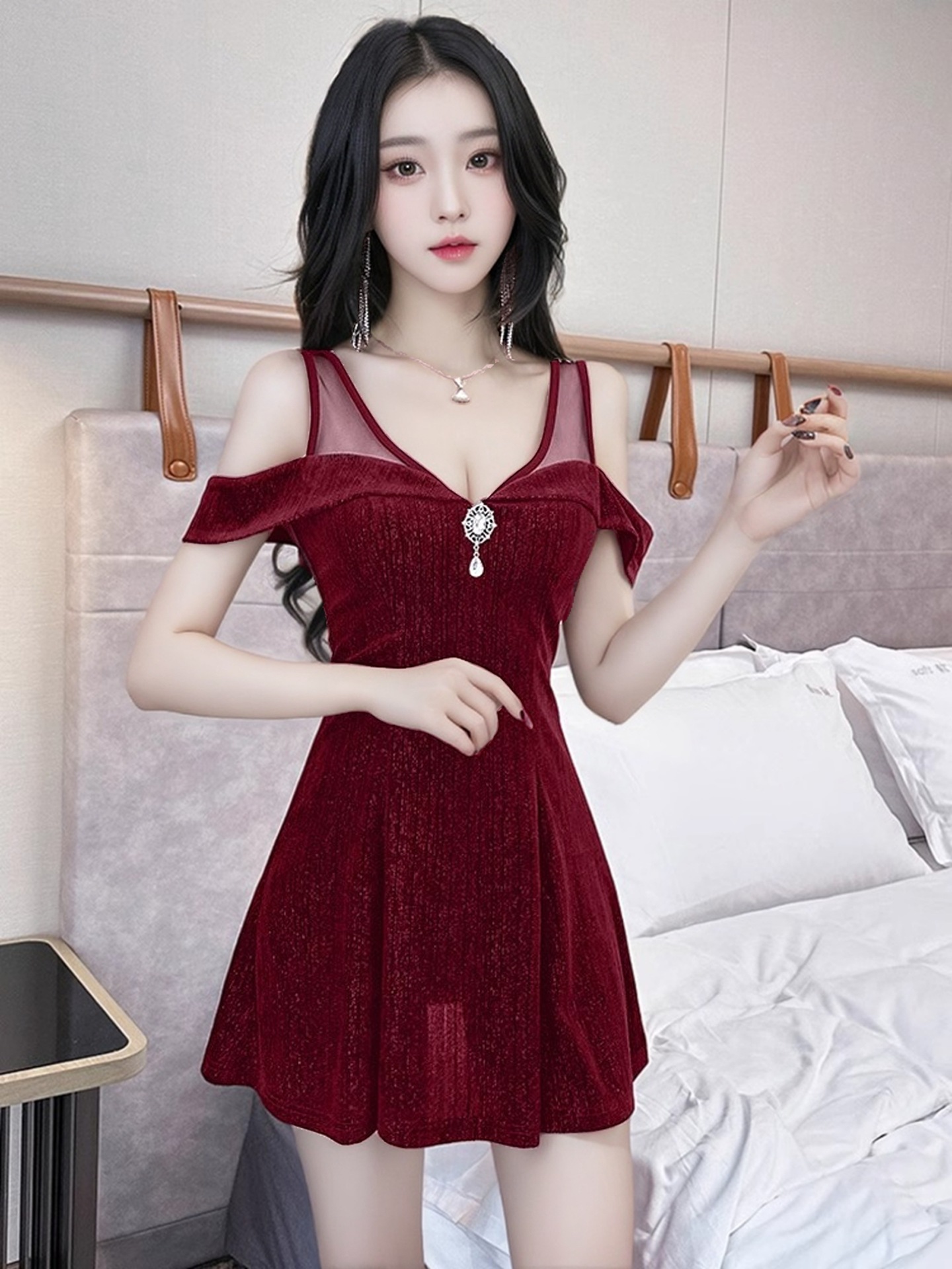 G222 dress sexy hot girl new style temperament slim fit