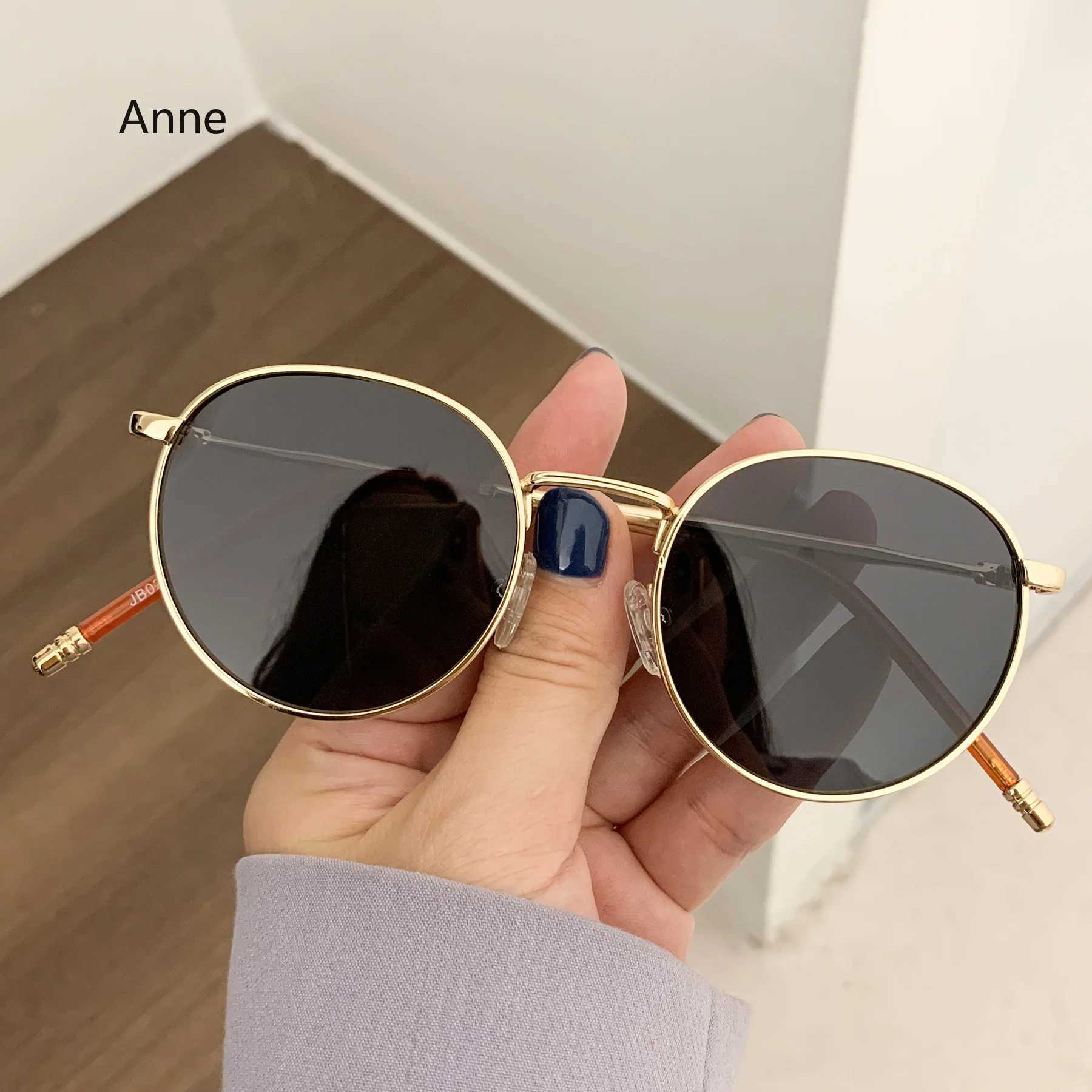 Classic Polarized Sunglass Designer Luxury Brand Round Sunglasses For Men Women 2023 Retro Sun Glasses Male Vintage Shades UV400 W241228