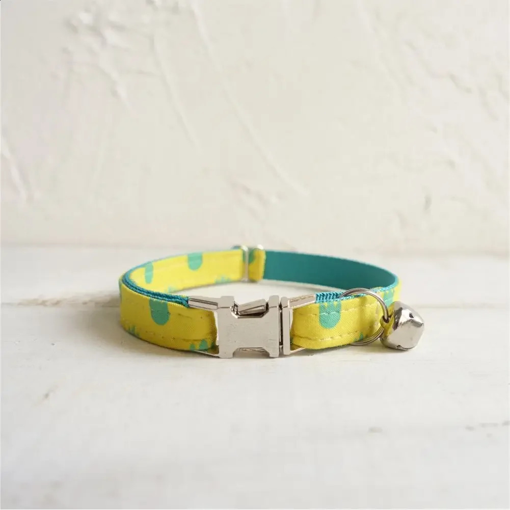 Personalized Cat Collar with Free Engraving Matching Pet LeashCustomzied Contacts Metal Buckle Dragon Paw Small Pet Collar 241227