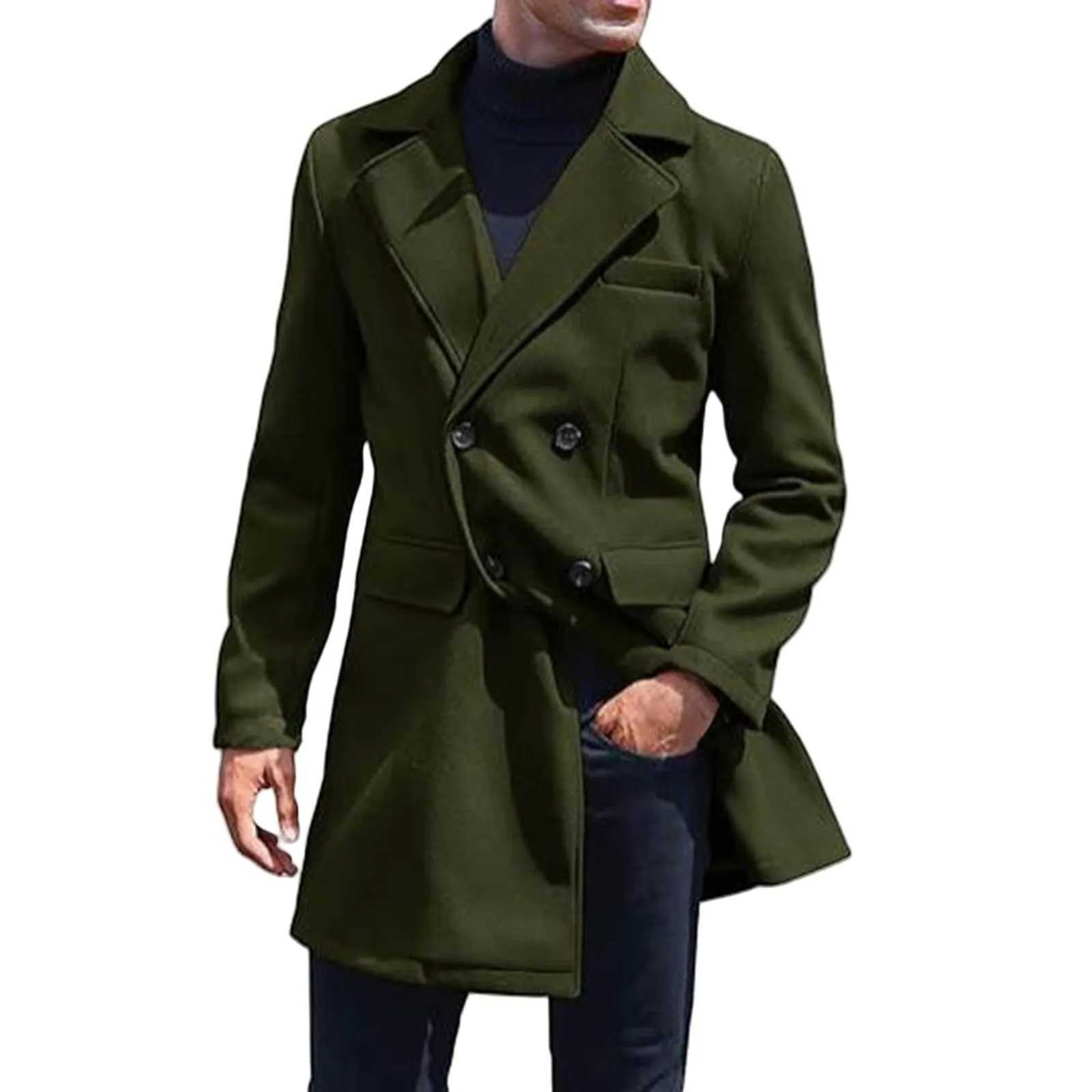 Mens Knit Tops Slim Casual Jacket Padded Long Sleeve Warm Sweater Windproof Zipper Coat Cardigan Autumn Winter Outerwear W241228