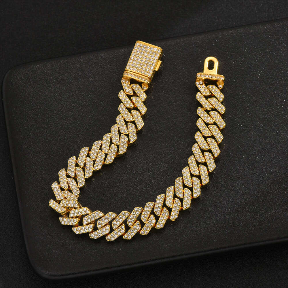 american style personalized inlaid fashionable ol light mens hiphop niche design feel bracelet