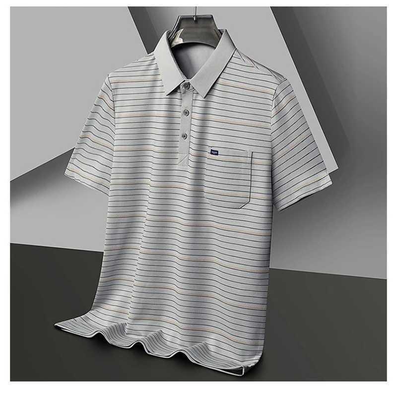 Summer Short sleeved Mens shirt Shirt Striped Casual Luggage Design Mens shirt T-shirt Business Clothing Top Quality X241228