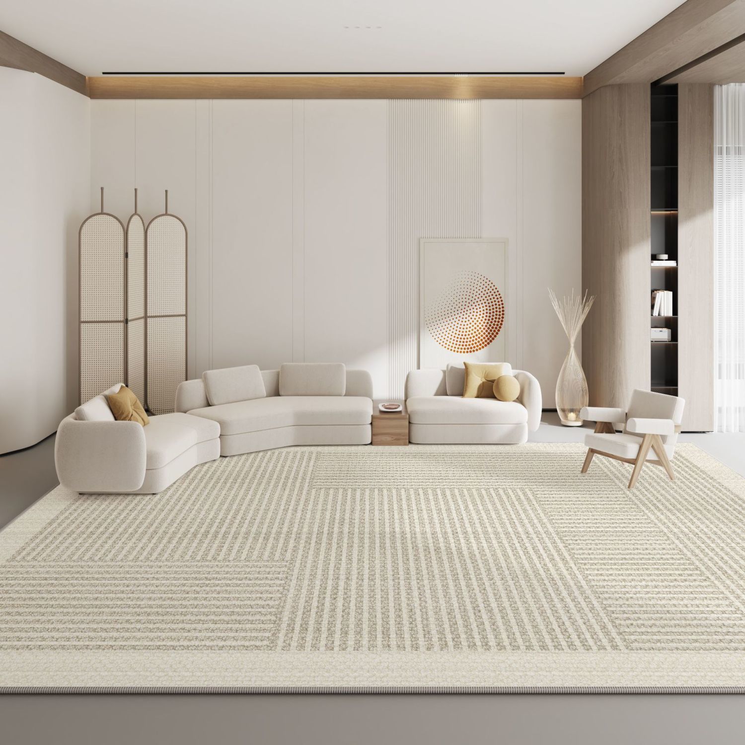 5104-408-57.6-Room Decorative Carpets, Nordic Simple Carpets, Bedside Soft Carpet, Light Luxury Cloakroom, Non-slip Rug