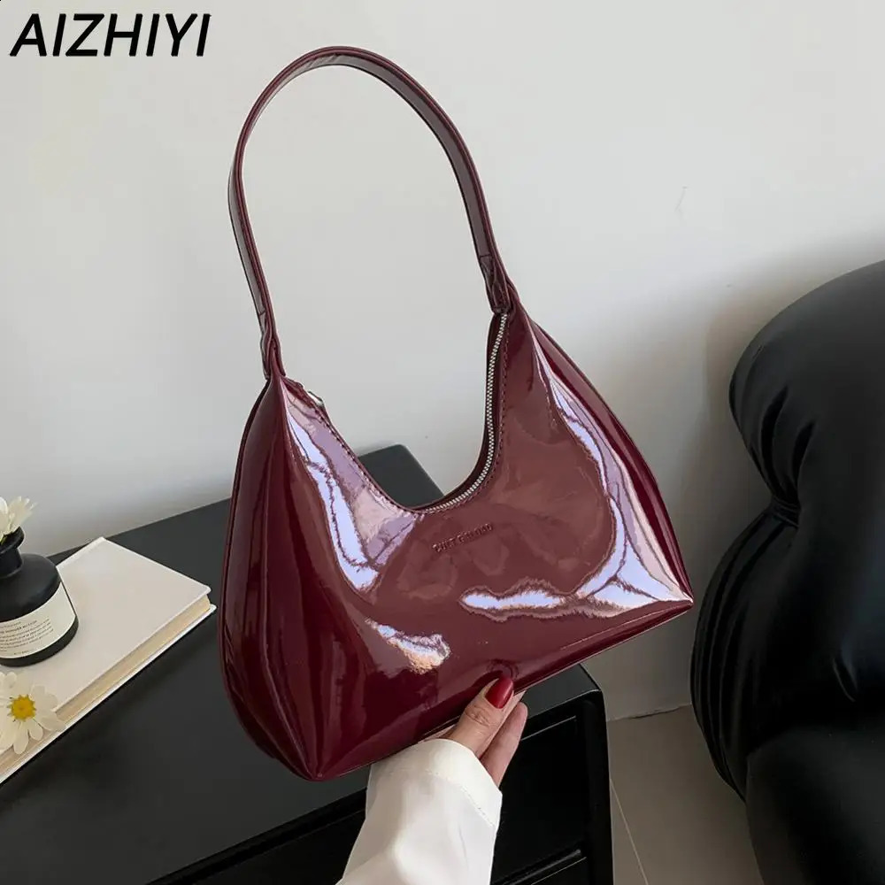 PU Leather Tote Bag for Women Y2k Handbag Purse Versatile Fashion Top Handle Bag Female Clutch Shopper Bag 241228