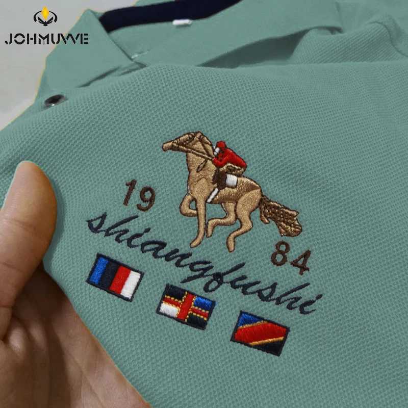 Mens casual and fashionable shirt shirt breathable and comfortable embroidered top X2412281