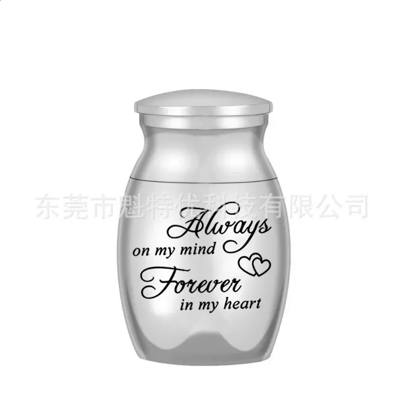 Engravable Mini Cremation Urns for Pet Cat Dog / Human Ashes Casket Funeral Loss of Love Stainless Steel Cremation Urn Jar 241225