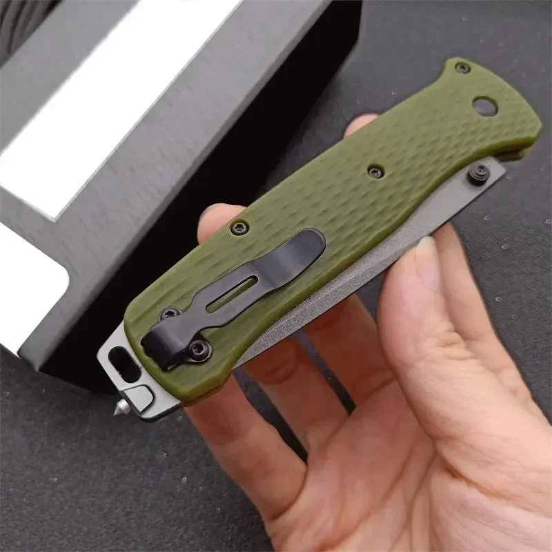 Made in the USA Made in the USA 537 Bailout BM Self Dense Pocket Knives Outdoor EDC Survival Flipper Folding Knife Cam Hunting Tool Nylon HandXJ241228