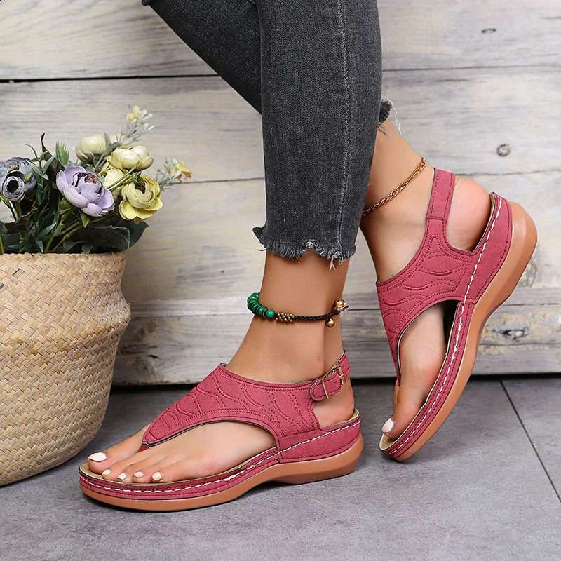 Autumn Wedges Shoes for Women High Heels Sandals Summer Shoes Flip Flop Chaussures Femme Platform Sandals Plus Size 35-43 241228