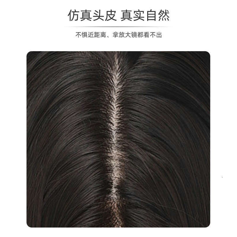 Wig For Women, Long Hair, High Temperature Silk, Hand Woven Front Lace Straight Cover, Hair Hiding Simulation Full Head Wig Cover Kq2 Kq2