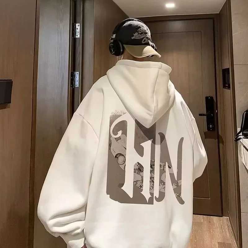 City Boy Oversized Hoodie Sweatshirt Men American High Street Hoodies Funny Streetwear Hip Hop Hoody Mens 2025 Autumn Tracksuit X241228