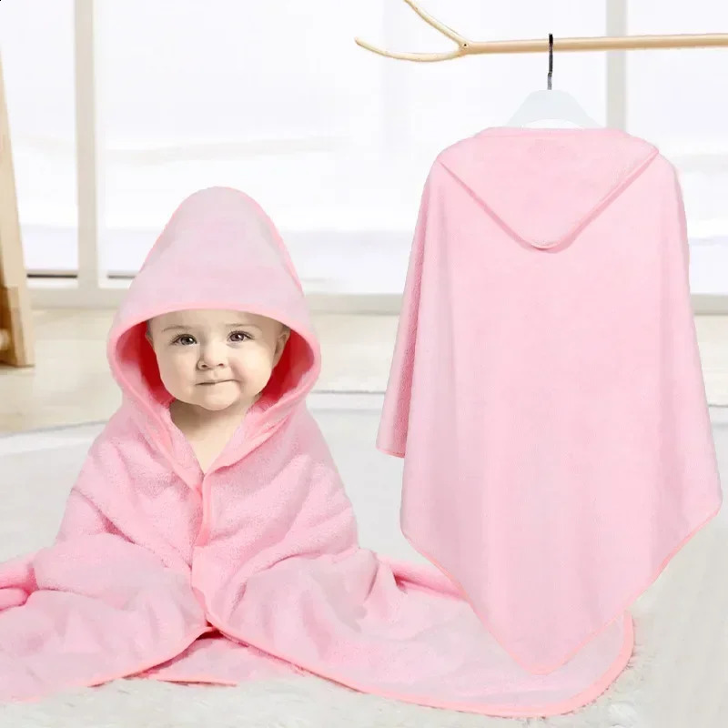 Custom Name Childrens Towel Cloak Quick-Drying Coral Velvet Robe Cape Personalized Embroidery Baby Darling Hooded 241227