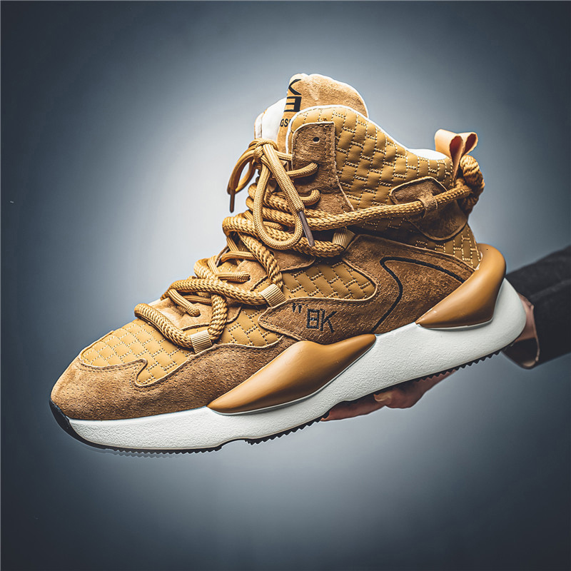 Mens 2024 New Autumn and Winter High-top Cotton Fashion Casualshoes All Match Sneakers Shoes ddmythur
