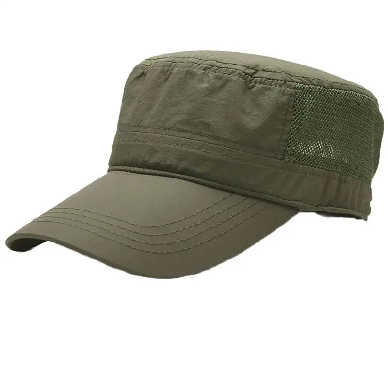 Summer Outdoors Cool Thin Sun Cap Male Flat Top Hat Man Plus Size Baseball Caps 56-60cm 60-65cm 241227