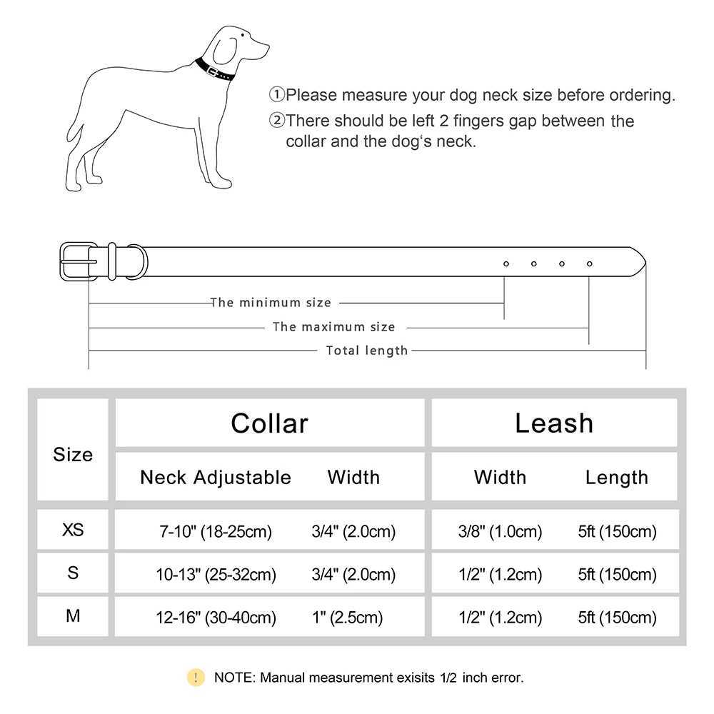 Leather small and medium-sized dog collar with adjustable rhinestone accessories pet dog collar belt set M241228