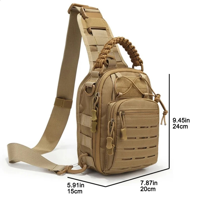 Outdoor Backpacking Sports Travel Chest Bag Mens shoulder bag Crossbody bag Hiking hiking shoulder bag Hiking camping gear 241228