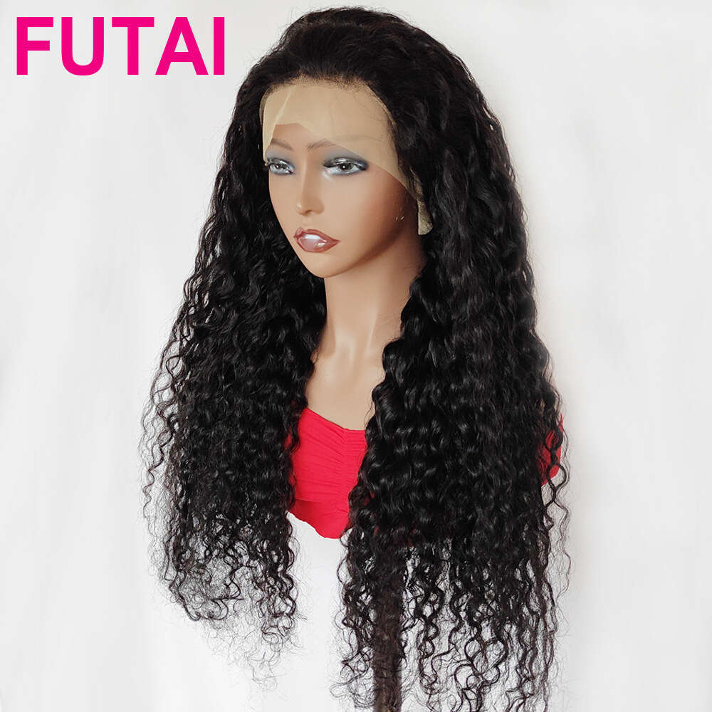13X4 Front Lace Headband Water Wave Lace Frontal Wig Real Hair Wig Xu Chang Kq2 Kq2