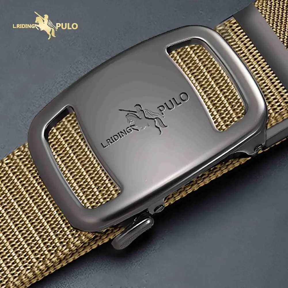 1 piece of mens business luxury brand canvas strap black automatic buckle strap casual fashionable jeans strap W241228