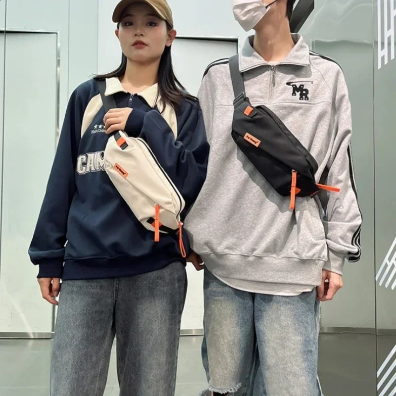 Simplicity Zipper Nylon Youth Ladies Waist Packs Advanced Sense Couple Style Casual Bags for Women Bolsas De Mujer 241223