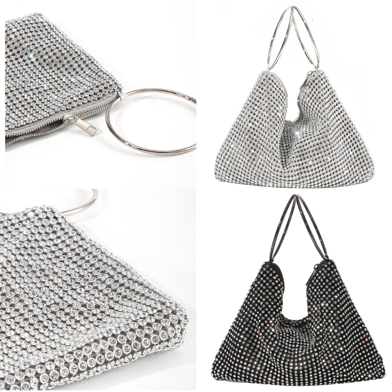 Elegant Rhinestone Hot Clutch Purse Women - Sparkly Evening Bag For Parties -