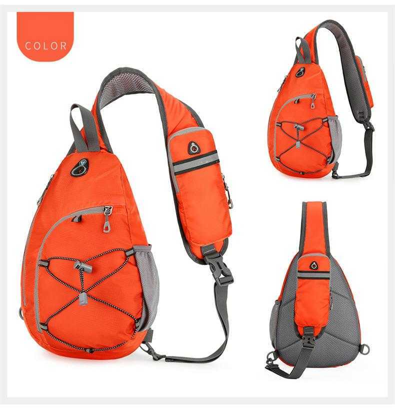 Large Capacity Hiking Bag Portable Hiking Leisure Crossbody Chest Bag Single Shoulder Backpack Sports Waist Bag Travel Bags 240920