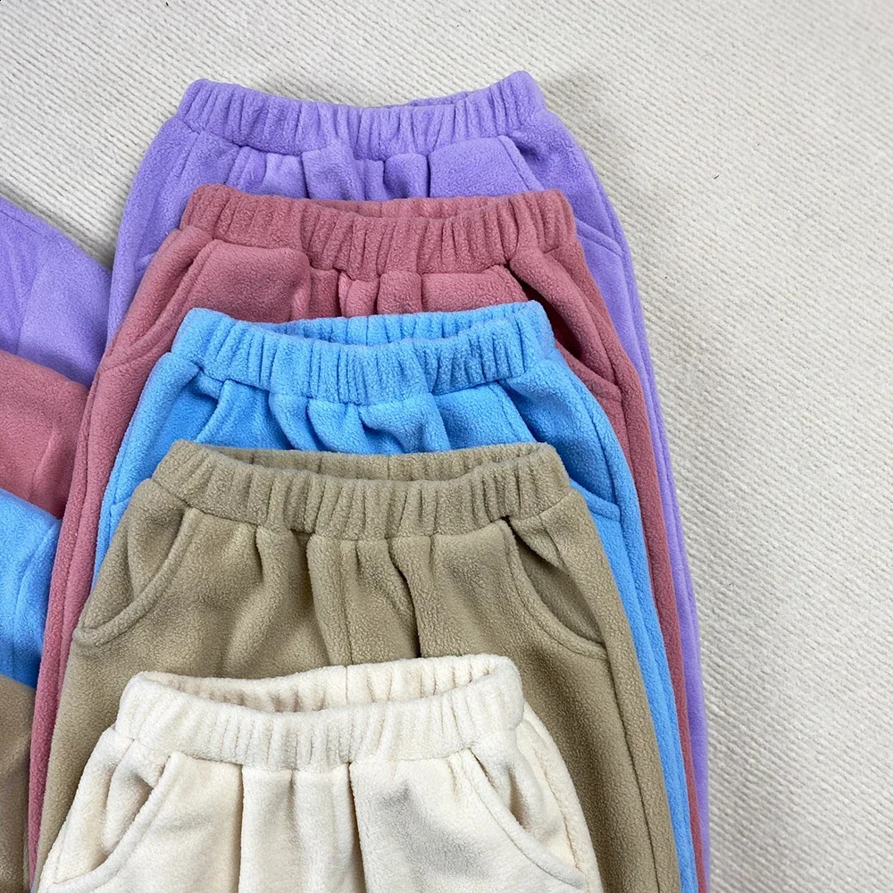 2pcs Autumn Childrens Fleece Suits Baby Boys Girls Zipper Sweatshirt Pant Sportwear Toddler Roupa Infantil Clothes Outfit Sets 241226