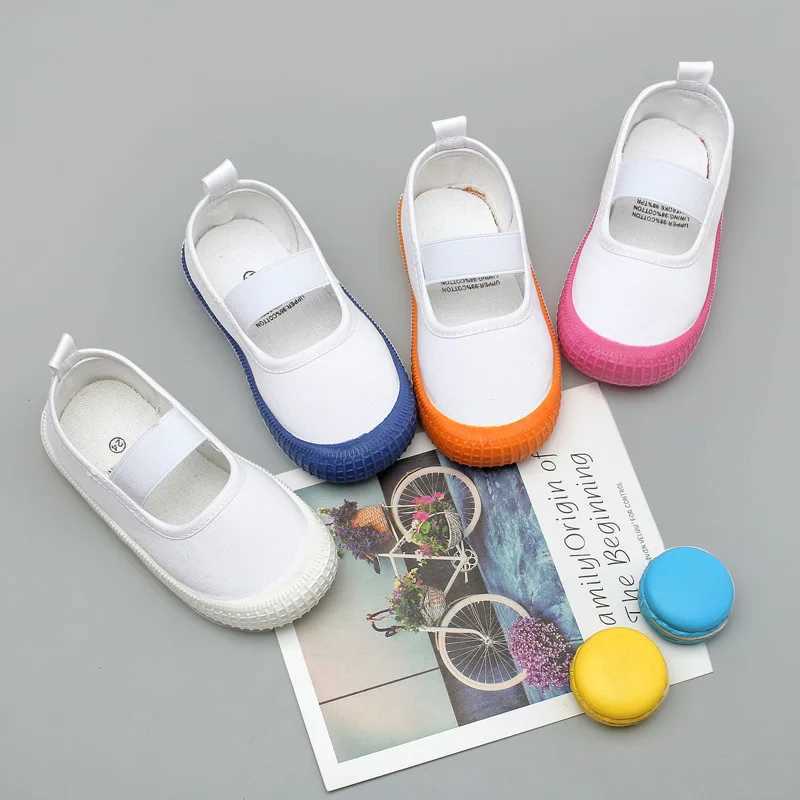 Kid Canvas Shoes Summer New Little Children Board Shoes Boys Girls Sport Casual Shoes Fashion Breathable Flats Non-slip Sneakers W241228