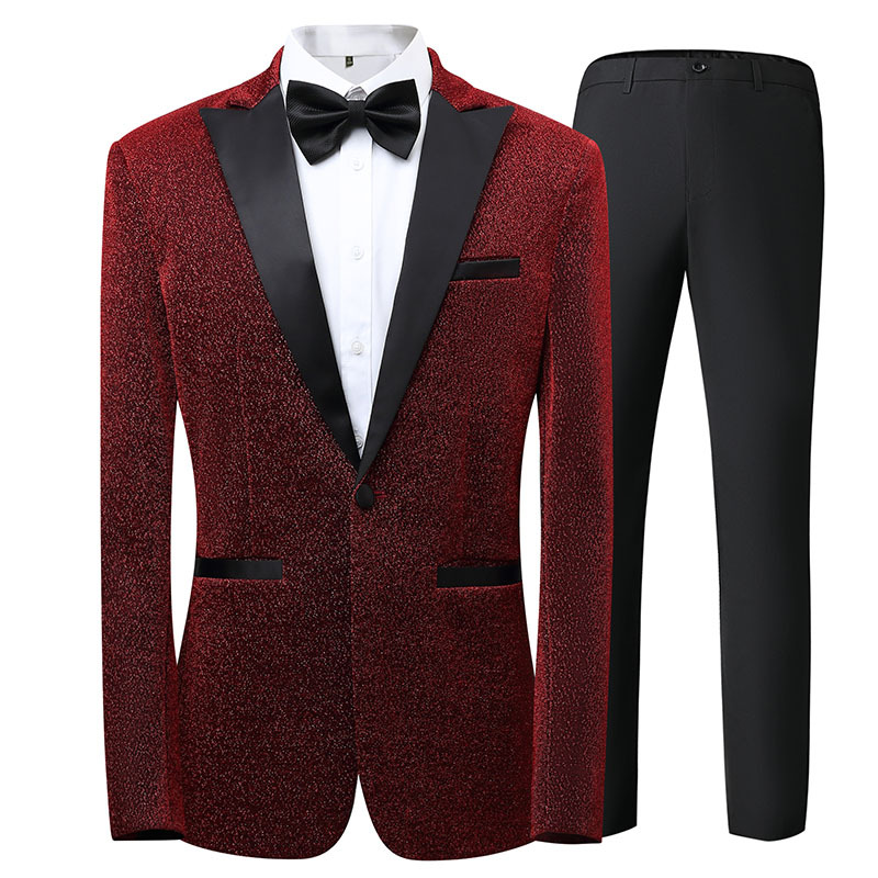 S1227Slim Korean wedding dress business casual handsome men's suit