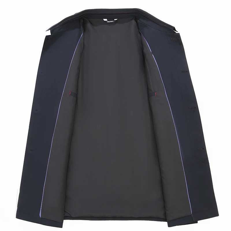 8XL 7XL 6XL New Autumn Mens Business Long Jackets 202 Casual Windbreaker Loose Jacket Men Trench Coat Men Fashion Male Overcoat W241228