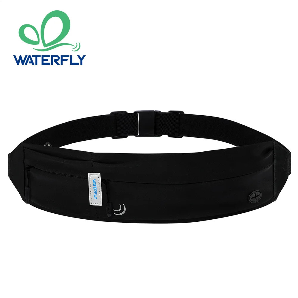 WATERFLY Belt Bag Fanny Pack Running Waist Sport Workout Exercise Fitness Runner For Men Women Jogger Slim Waistband 241223