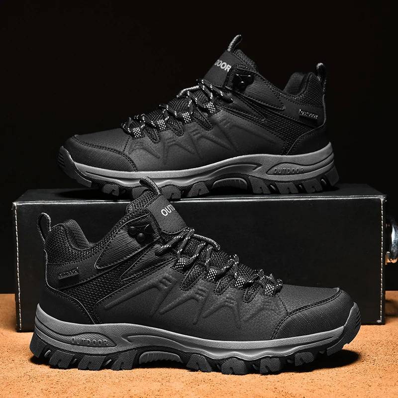 Big Size 47 Trekking Hiking Boots Men Casual Sport Shoes Outdoor Anti Slip Wear-resistant Climbing Hunting Sneaker 241228