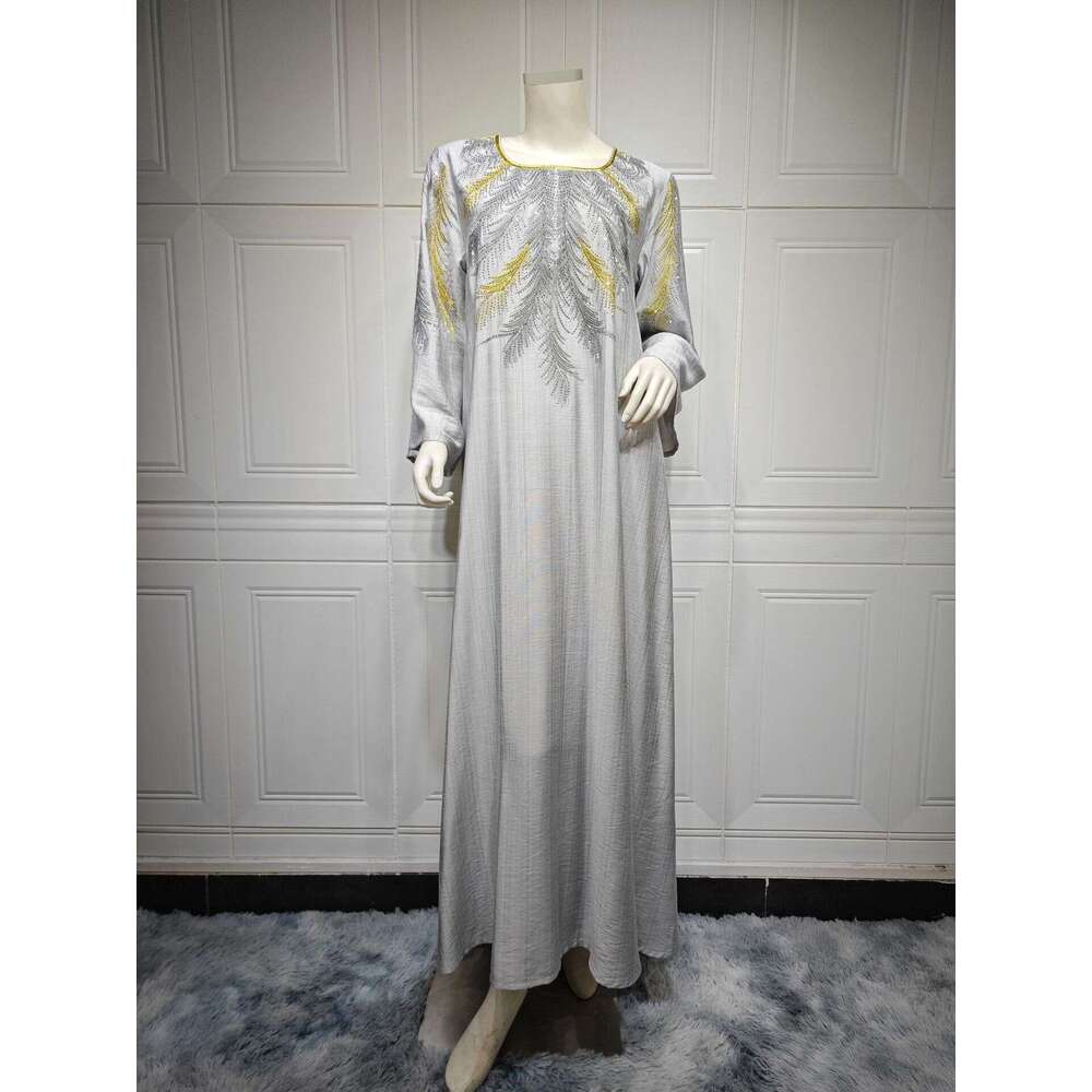 New Middle Eastern Muslim Robe Embroidered Hot Dia Dress For Foreign Trade Women's Clothing