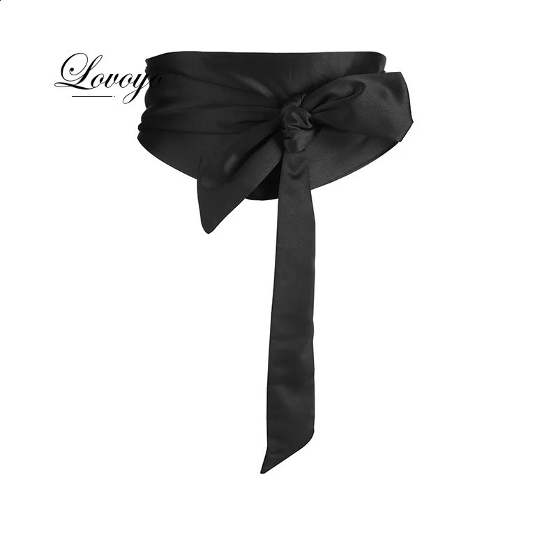 5 Colors Suede Waist Belts Wide Corset Cinch Dress Belts Cummerbunds Bowknot Self Tie Wrap Around Obi Waist Band belts for women 241227