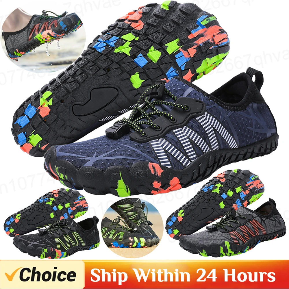 Men Aqua Shoes Women Water Shoes Sport Barefoot Outdoor Upstream Sneakers For Beach Swimming Diving Fitness Yoga Footwear 241228