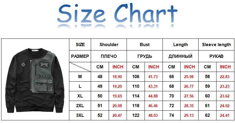 Fashion Men Black Techwear 100% Cotton Patch Stich Long Sleeve T-Shirts Autumn Mens Oversized Locomotive Style Tooling T Shirt X2412281