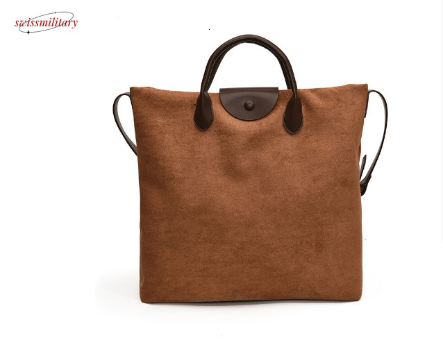New cross-border retro handbag for women, commuter bag, high-end feel, large capacity tote bag, fashionable casual crossbody bag swissmilitary