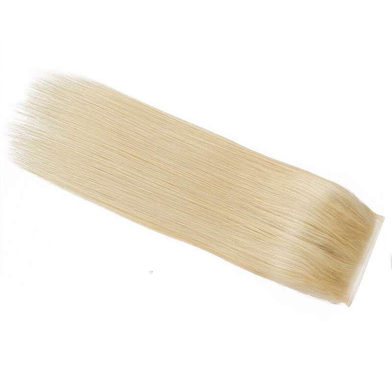 Real Wig Transparent Mesh * 4 Closure Hand Woven Lace Accessories Human Straight Hair Block Kq1 Kq1