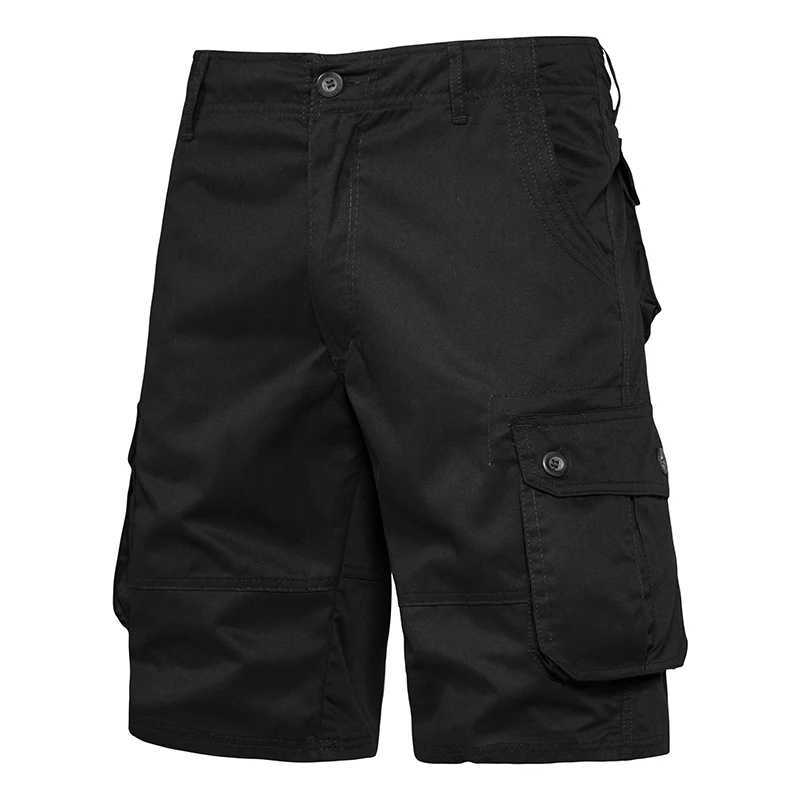 Mens Shorts Loose Large Size Multi-Pocket Overalls Summer Cotton Comfortable Nickel Pants Outdoor Casual Sports Beach Pants W250621