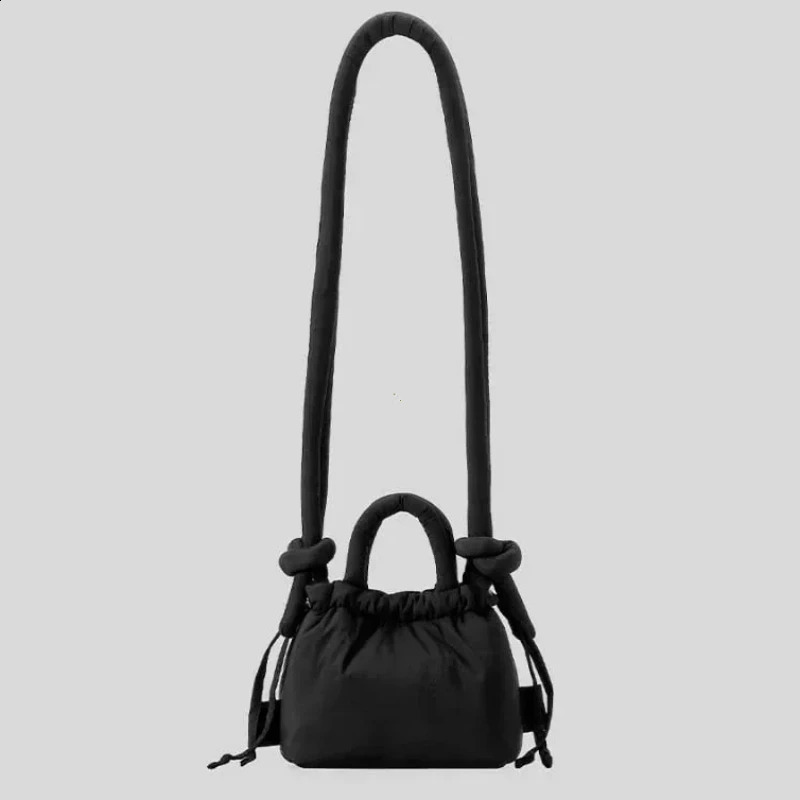 Fashion Small Puffer Tote Bag Padded Women Shoulder Bags Nylon Down Cotton Crossbody Bag Mini Lady Handbags 241227