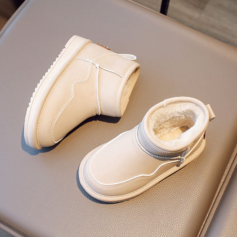 Kids Boots Children Boys Thick Cotton Warm Winter Boots Girls Toddler Plush Waterproof Kidsnest Snow Boots Sizes US9C-US5Y