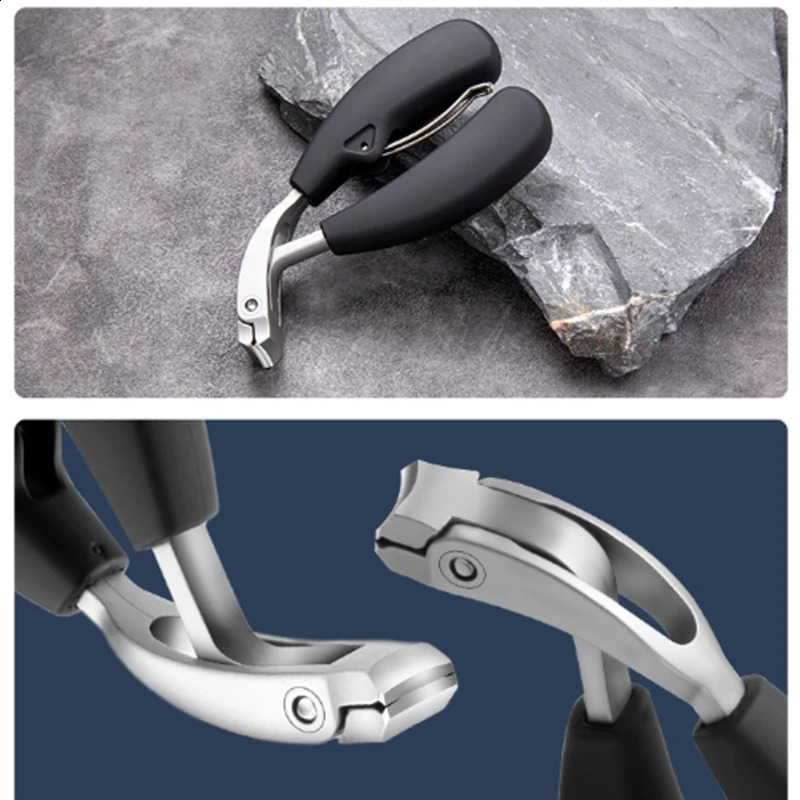 Curved large opening nail clippers efficient and durable toenail clippers thick and ingrown nails durable pedicure tools 241223