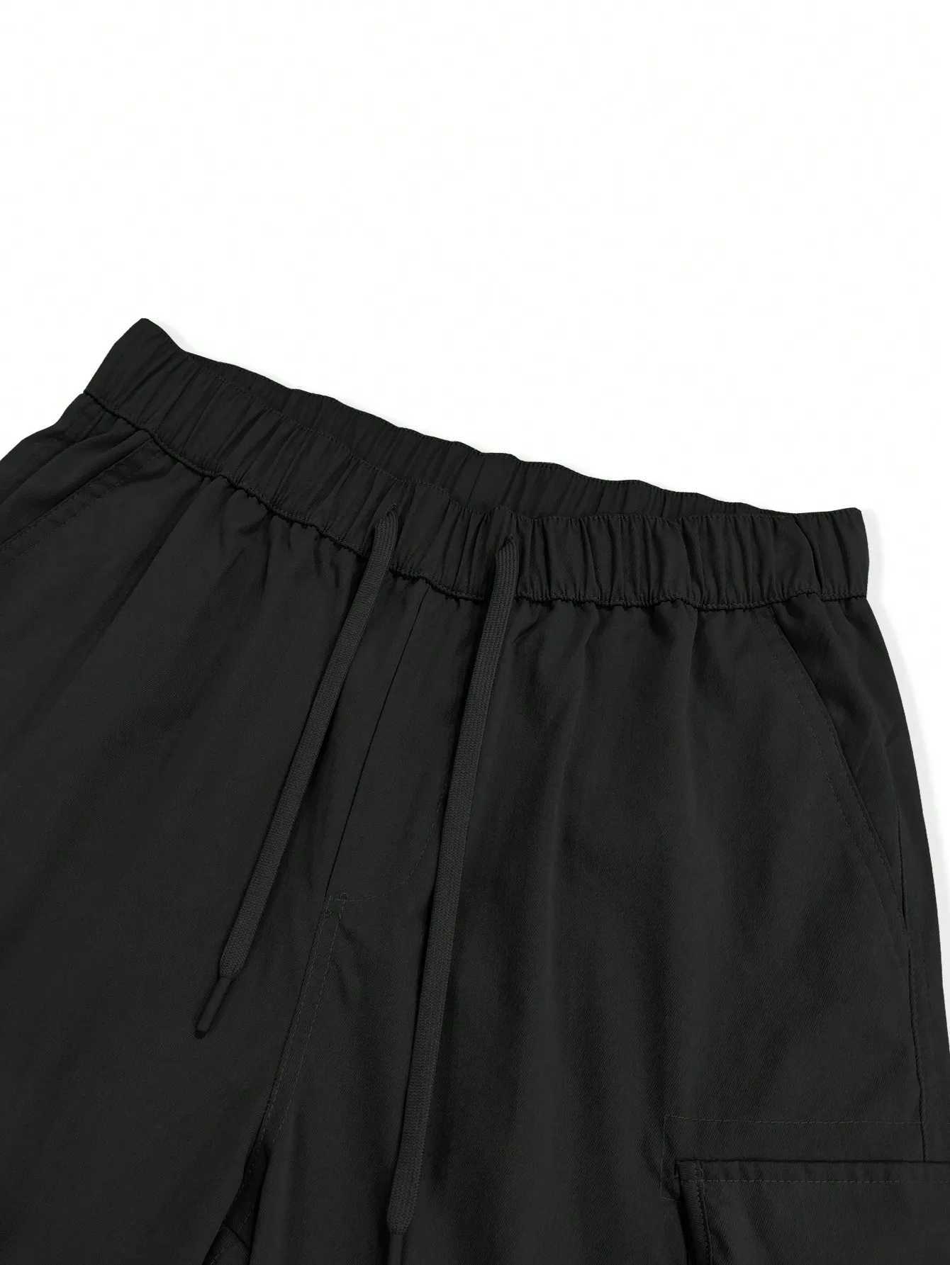 Mens Plain Casual Comfy Cargo Shorts Summer Clothing W241228