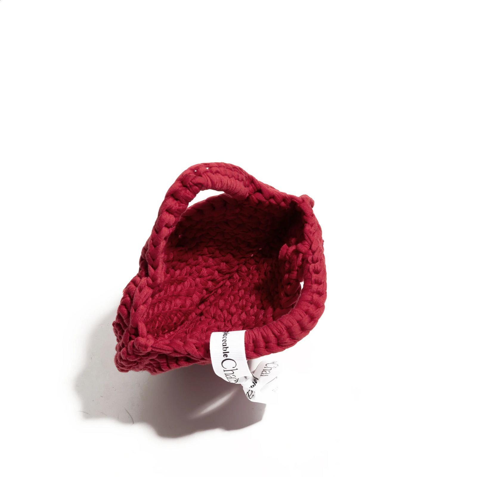 MABULA Crochet Heart Shape Knitted Tote Bag Fashion Woven Crossbody Bag Aesthetic Crochet Bag For Women Mini Coin Purse 241227