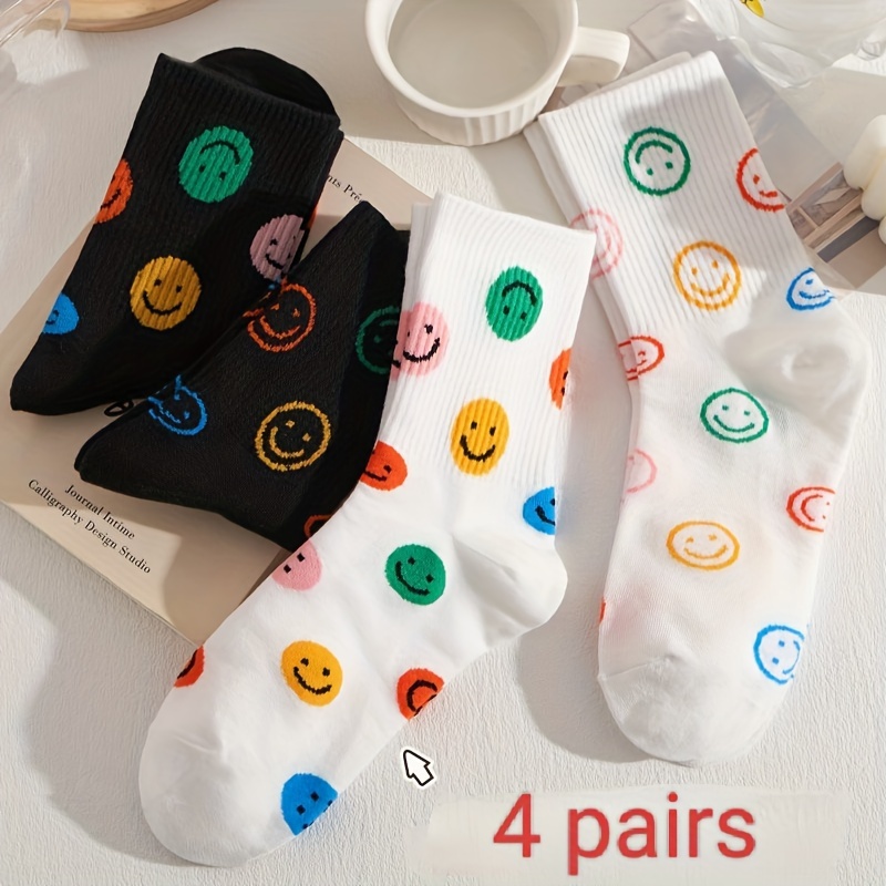 Stylish Ladies' Mid-Calf Sport Socks Set - Perfect Fit for Spring through Autumn