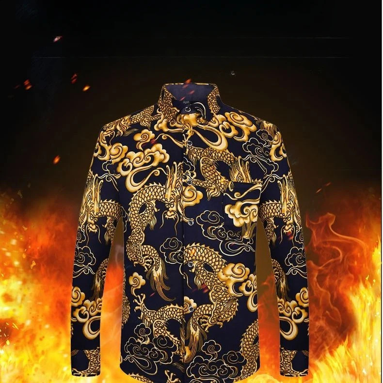 Autumn and Winter Mens Shirts Mens Long-sleeved Plaid Flower Fleece Thermal Lining Clothes Mens Clothing 241223