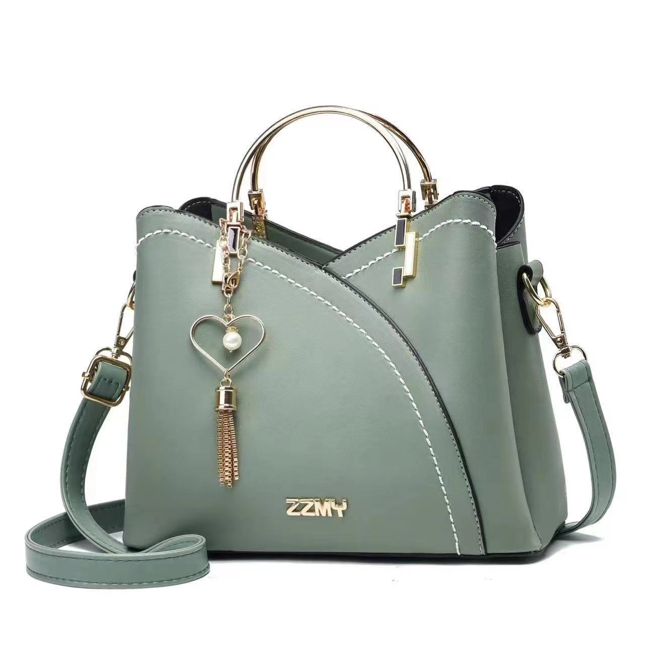 New Handbag Korean Edition Color Contrasting Quality Crossbody Large Capacity Shoulder Women's Bag
