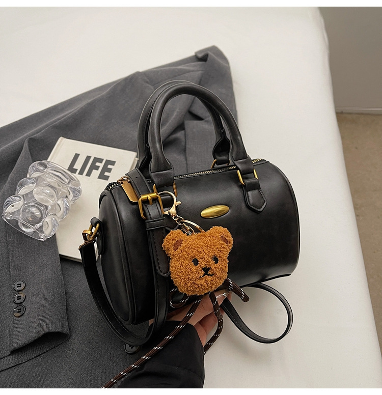 Free Shipping 2025 New Shoulder Bag Women s Flip Up Fashion Designer Trendy Crossbody Bag Black Brown Handbag Cylindrical Bag Casual Wallet Storage Ba