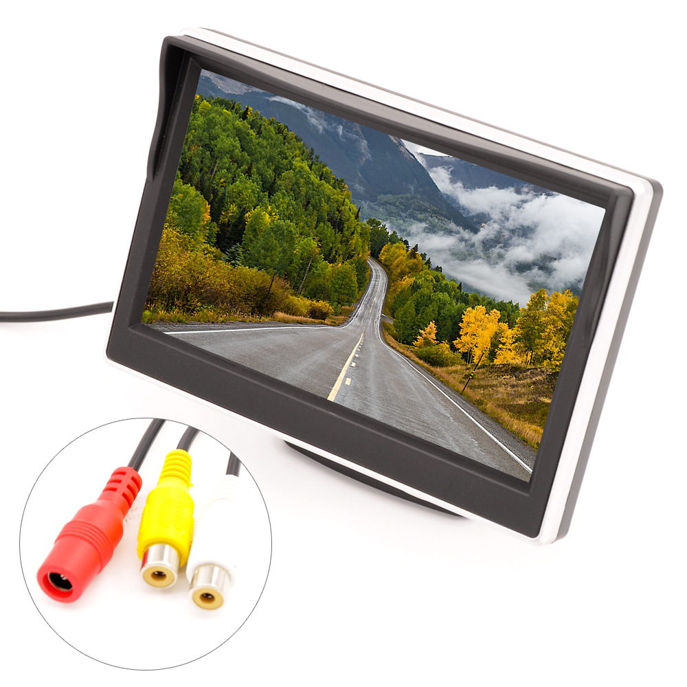 5 Inch Car Monitor HD Digital Screen TFT LCD Display for Parking Rear View Rrse Camera C251017